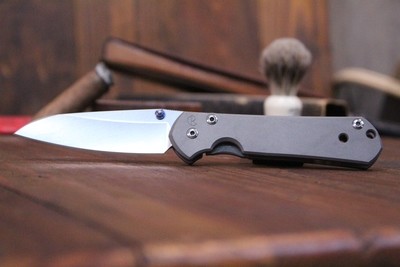 Chris Reeve Small Sebenza 21 Insingo 2.94" Folding Knife, Stonewashed S35VN / Titanium (Pre Owned)