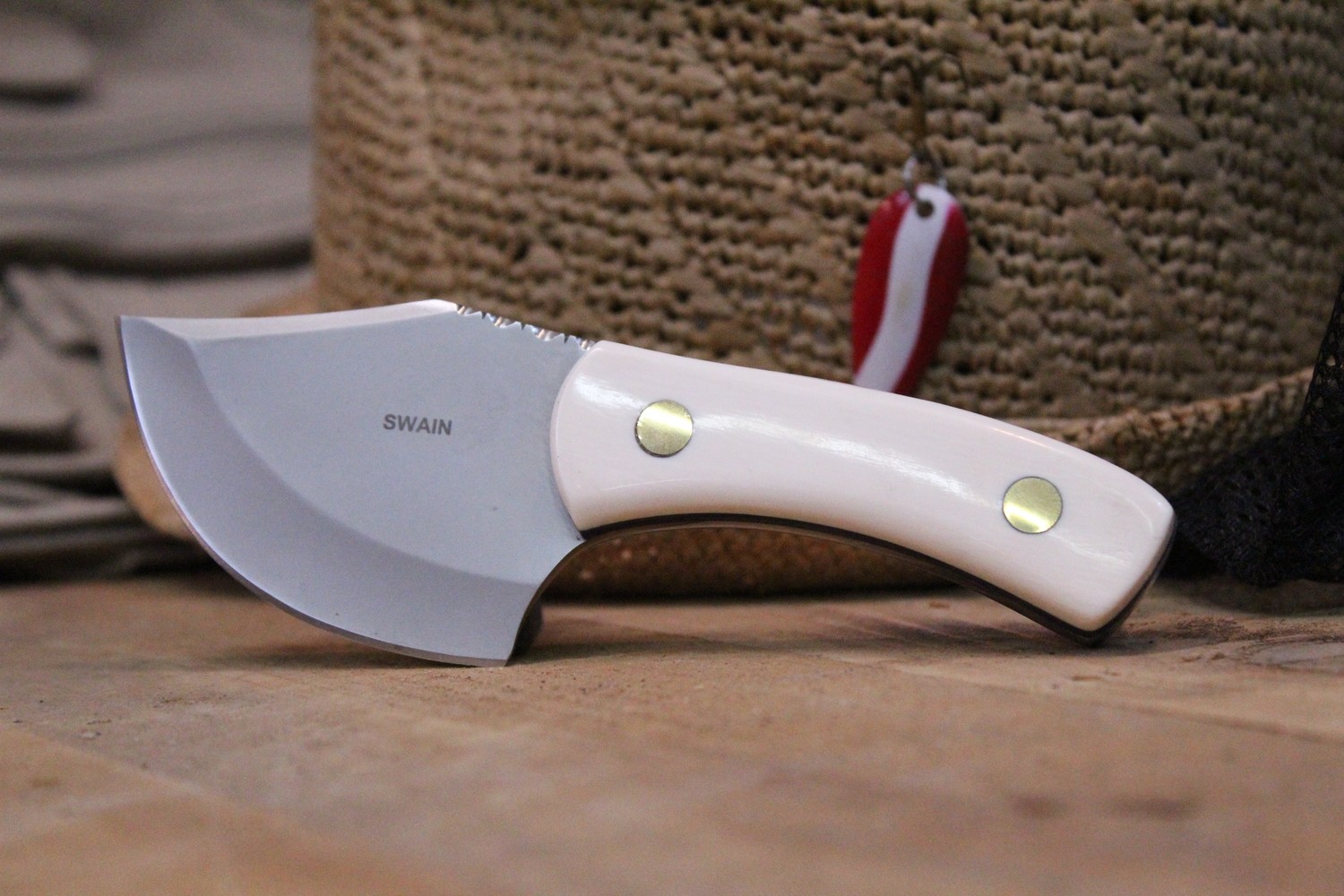 Swanee Swain 3&quot; Mule Skinner, Mammoth Ivory / Satin High Carbon Steel