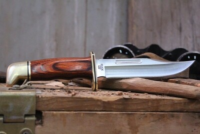 Buck 119 6" Fixed Blade Knife, Black Phenolic / Satin ( Pre Owned )