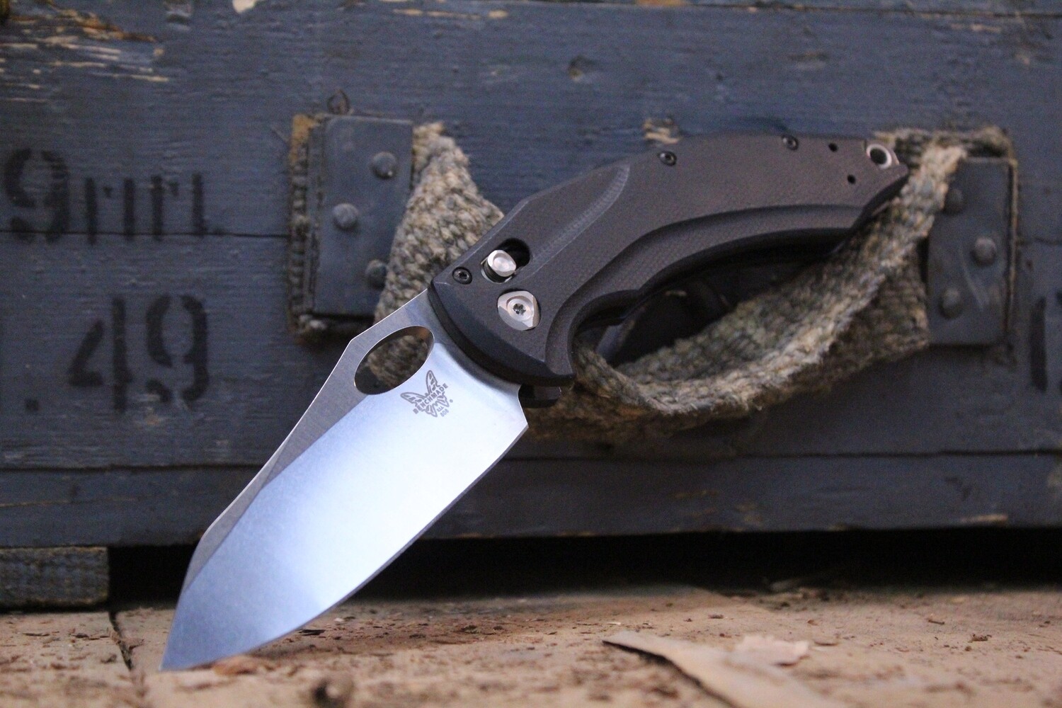 Benchmade Loco 3.68&quot; AXIS Lock Knife / Satin / Black G10 (Prototype)