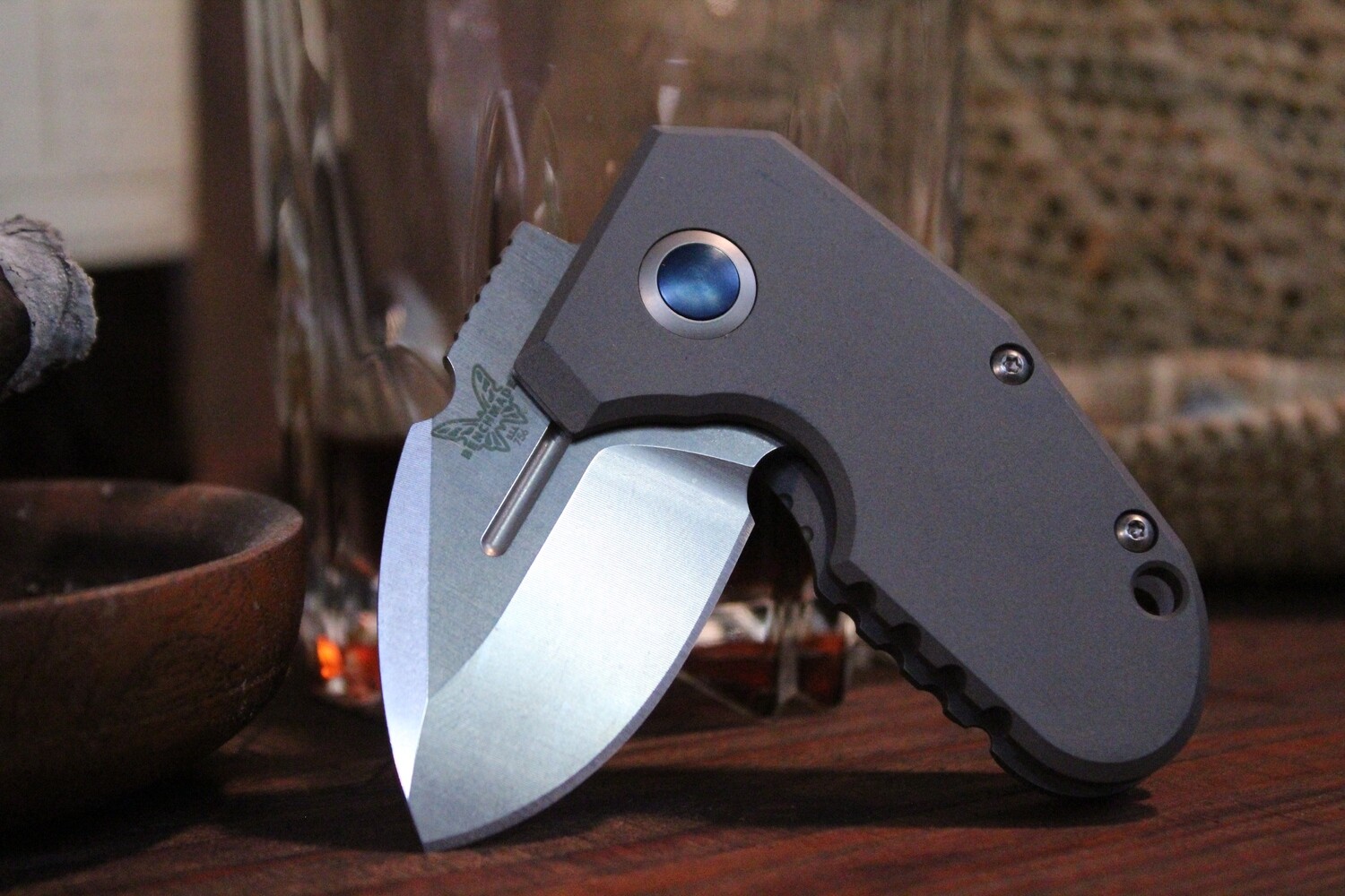 Benchmade Micro Pocket Rocket 1.87” Frame Lock Knife / Titanium / 20CV (Prototype)