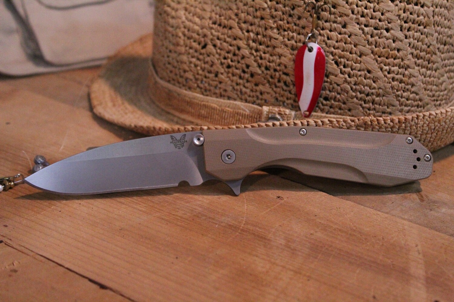 Benchmade Proxy 3.87” Framelock Knife / Sand G10 / Titanium / Satin (Prototype)