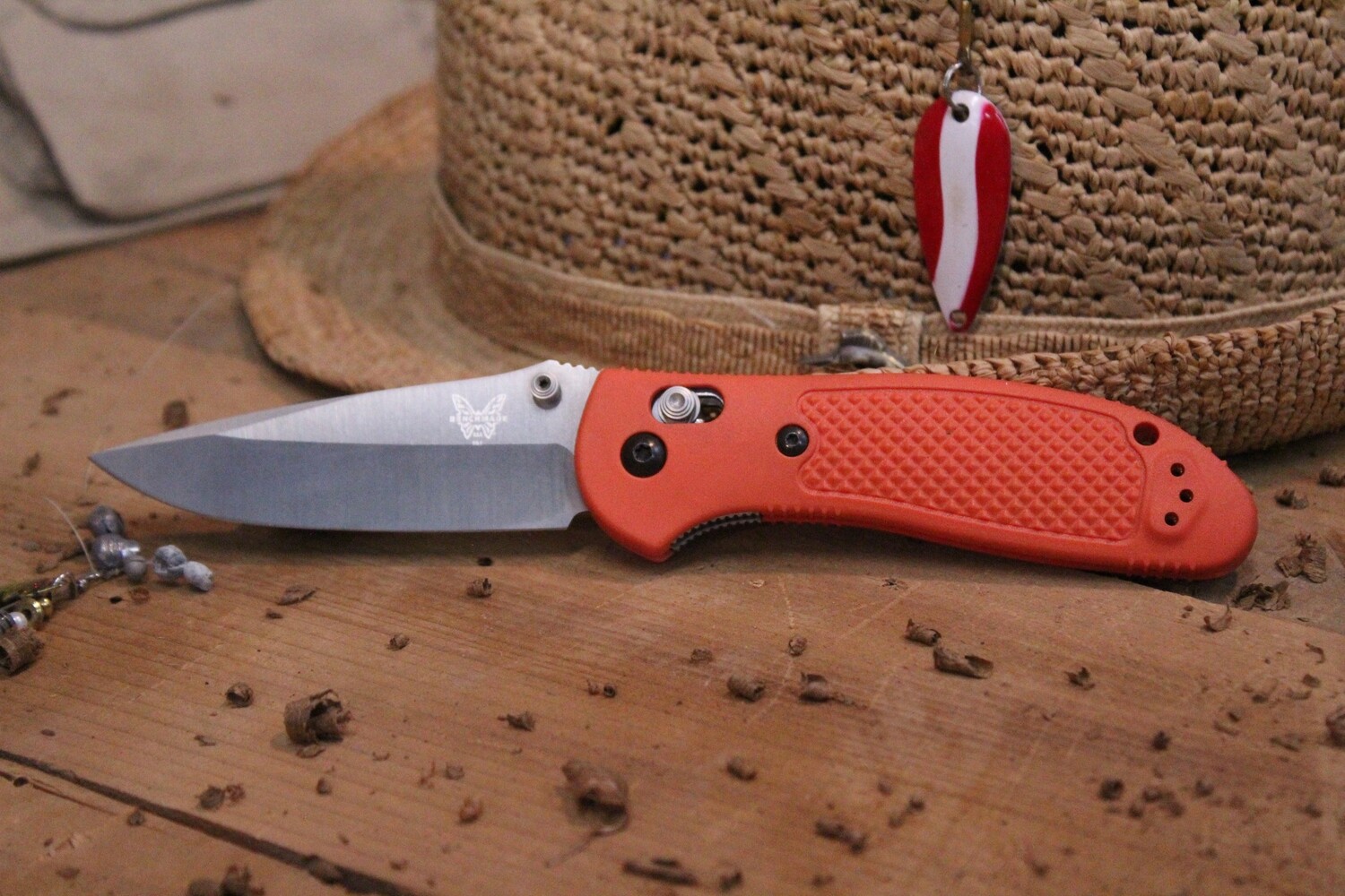 Benchmade Griptilian 3.45&quot; AXIS Lock Knife / Satin / Orange / N680 (Prototype)