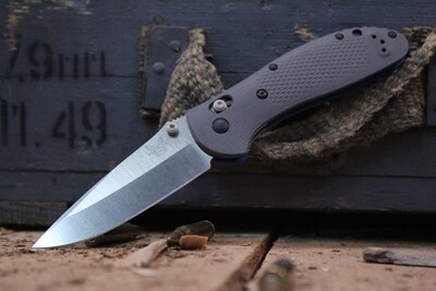 Benchmade Griptilian 3.45" AXIS Lock Knife / Satin / Gray-Blue G10 / 20CV (Prototype)