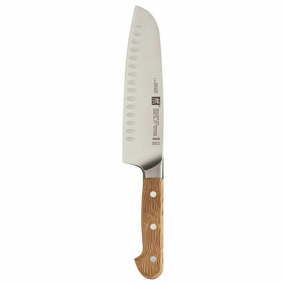 Zwilling J. A. Henckels Pro Holm Oak 7&quot; Hollow Edge Santoku Knife ( Discontinued )