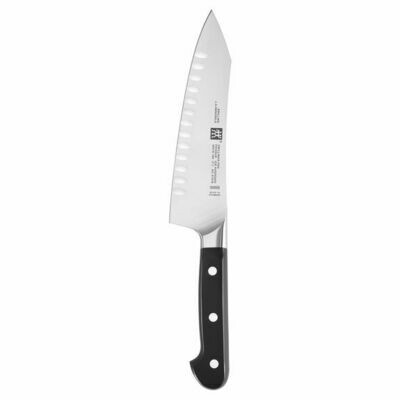 Zwilling J. A. Henckels Pro 7" Hollow Edge Rocking Santoku Knife