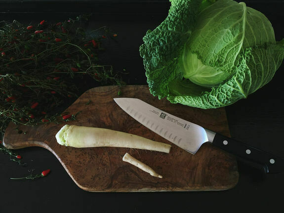 Zwilling J. A. Henckels Pro 7&quot; Hollow Edge Rocking Santoku Knife