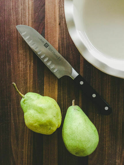 Zwilling J. A. Henckels Pro 5.5&quot; Hollow Edge Santoku Knife