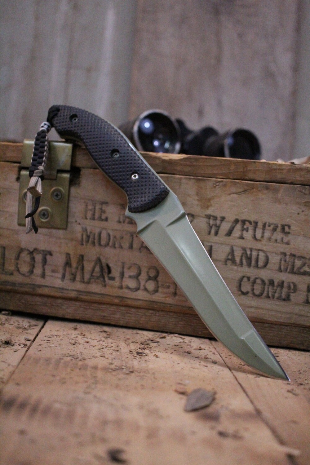 Allen Elishewitz Jack Of All Trades 5.75&quot; Fixed Blade, Black G10 / OD Green 