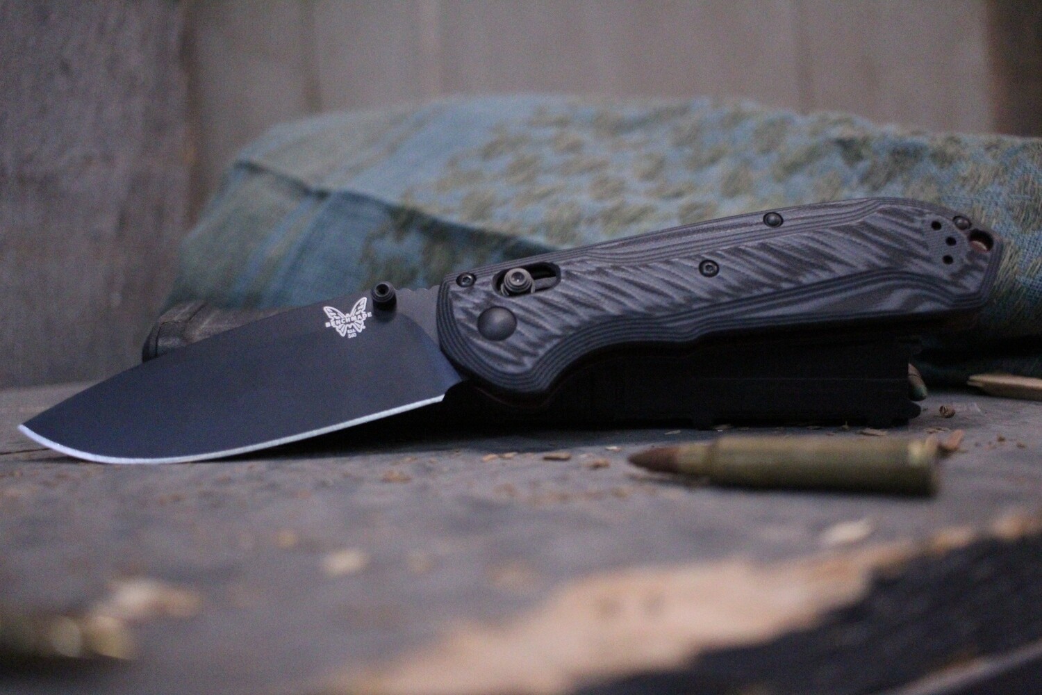 Benchmade Freek 3.6&quot; AXIS Lock Knife / Black / Black-Red G10 (Prototype)