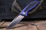 Kershaw Atmos 3&quot; Flipper, Carbon Fiber &amp; Blue G10 / Satin ( Discontinued )