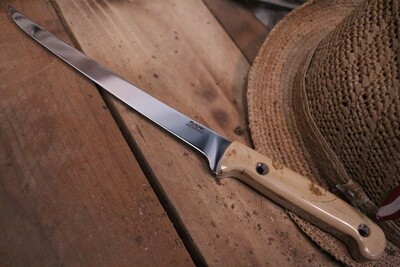 3DK Fisher 8&quot; Fillet Knife,  Mammoth Ivory Handle