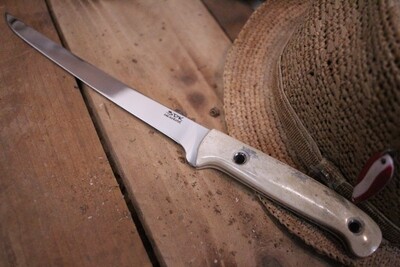 3DK Fisher 8" Fillet Knife,  Caribou (Reindeer) Handle