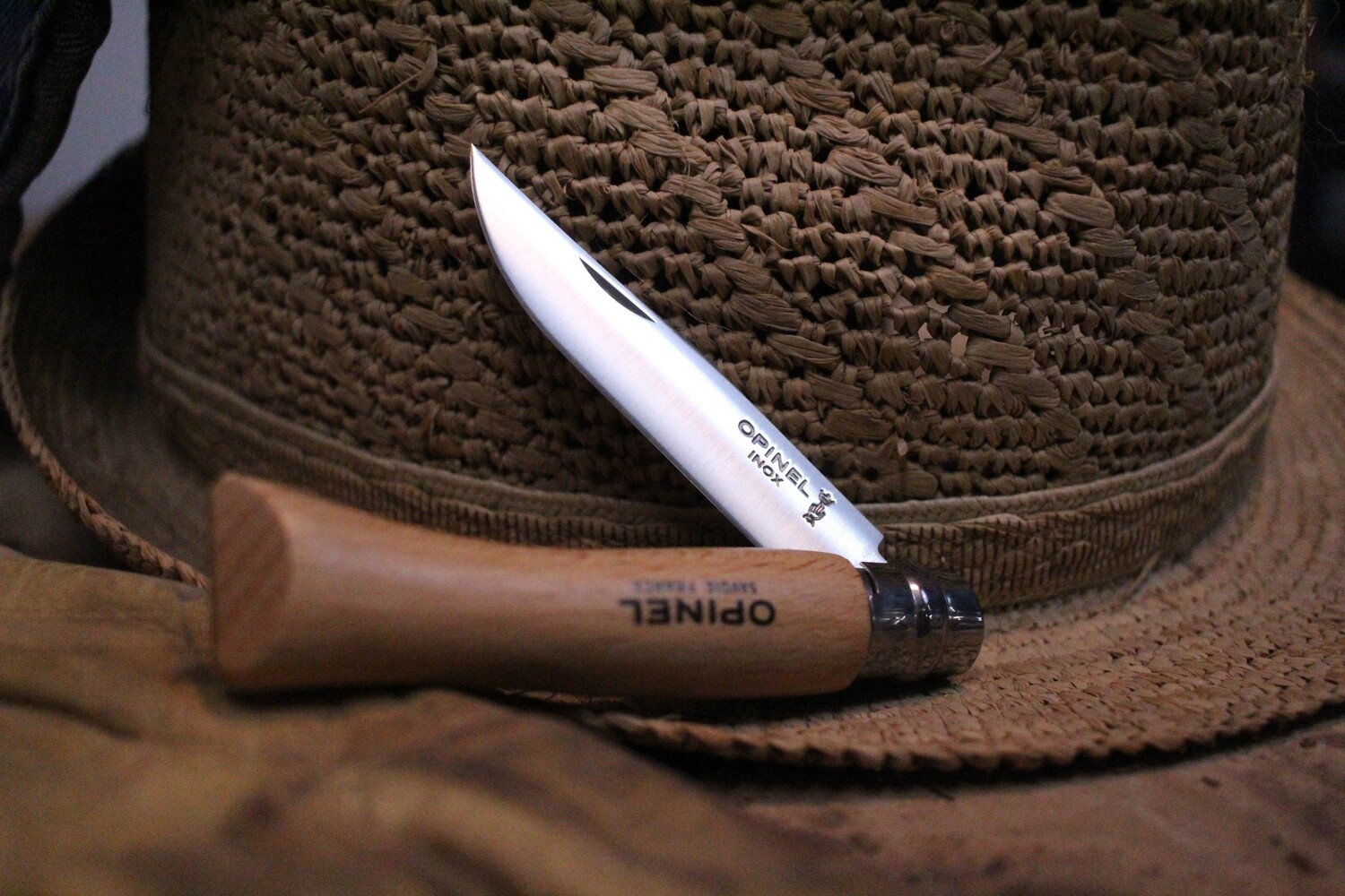 Opinel Knives No. 7 3.15&quot; Knife, Beechwood / Satin Stainless