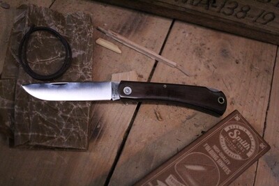 Smith & Sons Mudbug 3.625" Lock Back Knife, Natural Micarta / Satin ( Pre Owned )