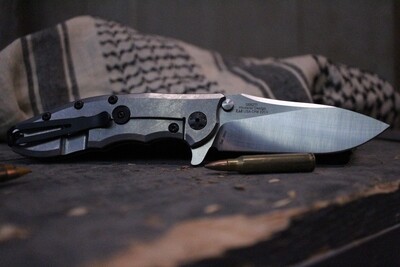 Zero Tolerance 0562TI Hinderer 3.5" Flipper Knife / Titanium / Satin 20CV