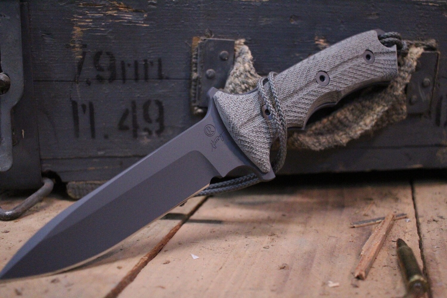 Chris Reeve Knives Green Beret 5.5&quot; Fixed Blade, Black Micarta / S35VN