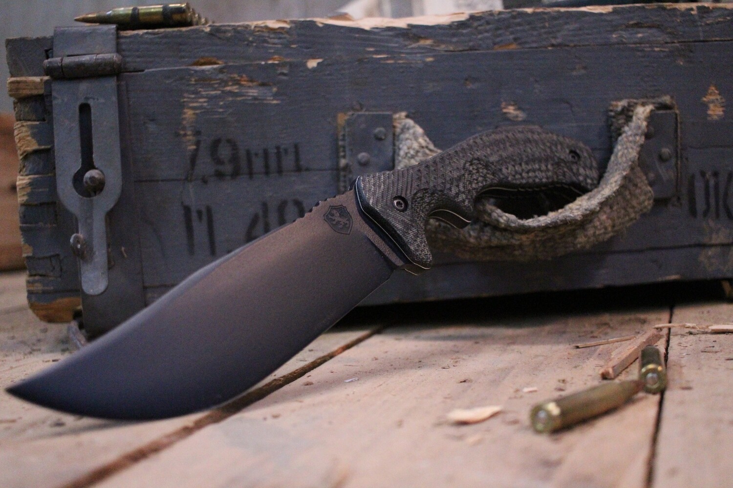 Black Heart Knife And Tool Valkyrie 6&quot; Fixed Bowie, Micarta / Black ( Pre Owned )