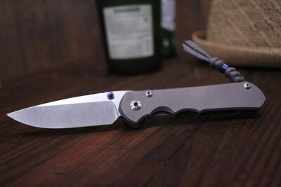 CRK Large Sebenza 25 3.5" Folding Knife, Titanium / Satin S35VN ( Pre Owned )