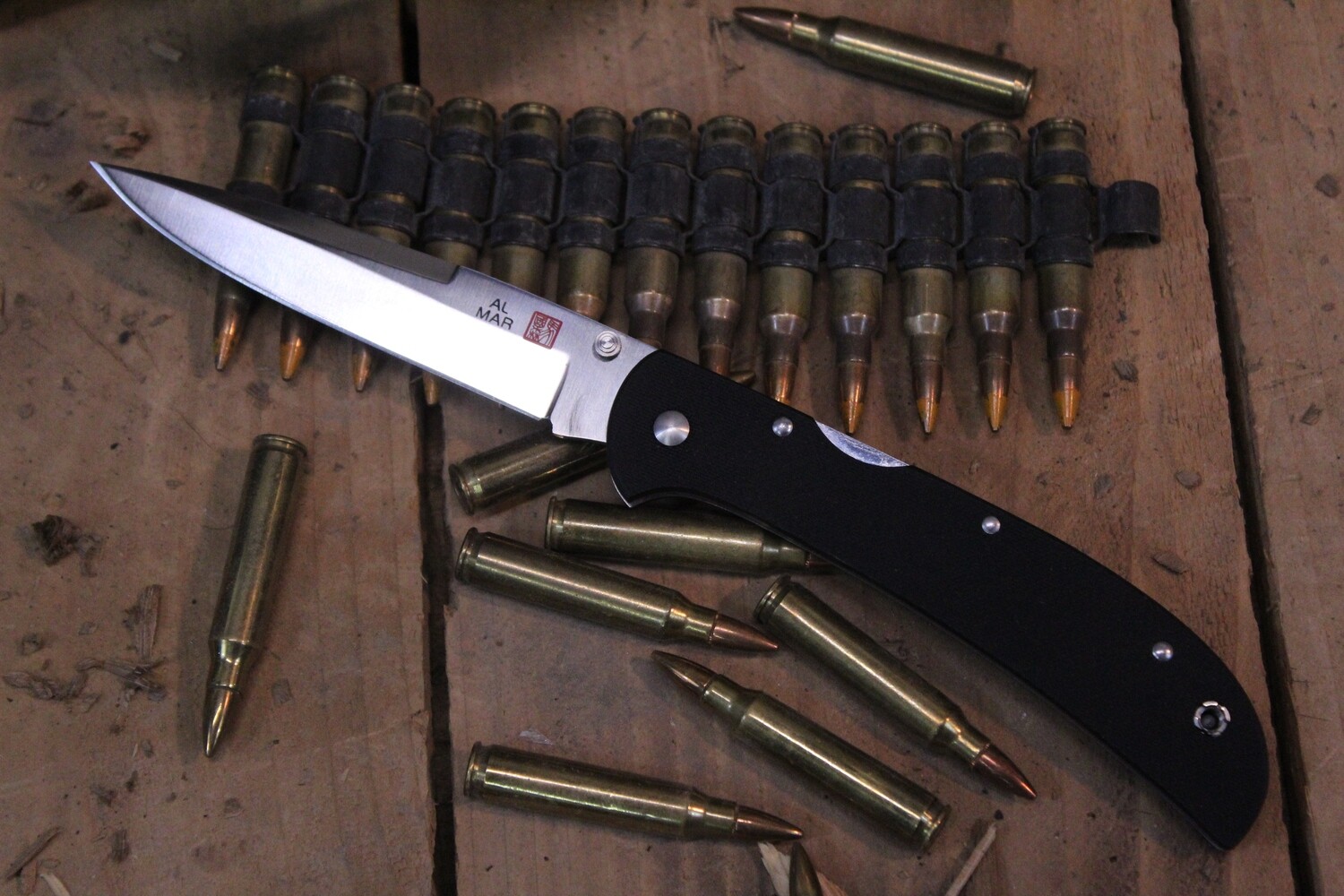 Al Mar Eagle Heavy Duty 4&quot; Folding Knife, Black G10 / Satin ( Pre Owned )