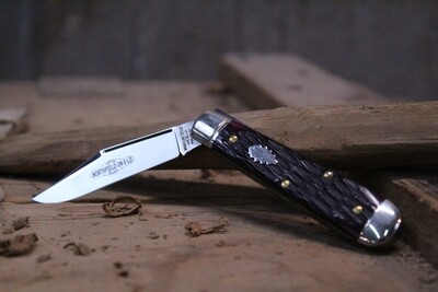 Great Eastern Tidioute Cutlery #14 Lich Creek 2.5" Slip Joint Boys Knife,  Red Jigged Bone / Satin ( Pre Owned )