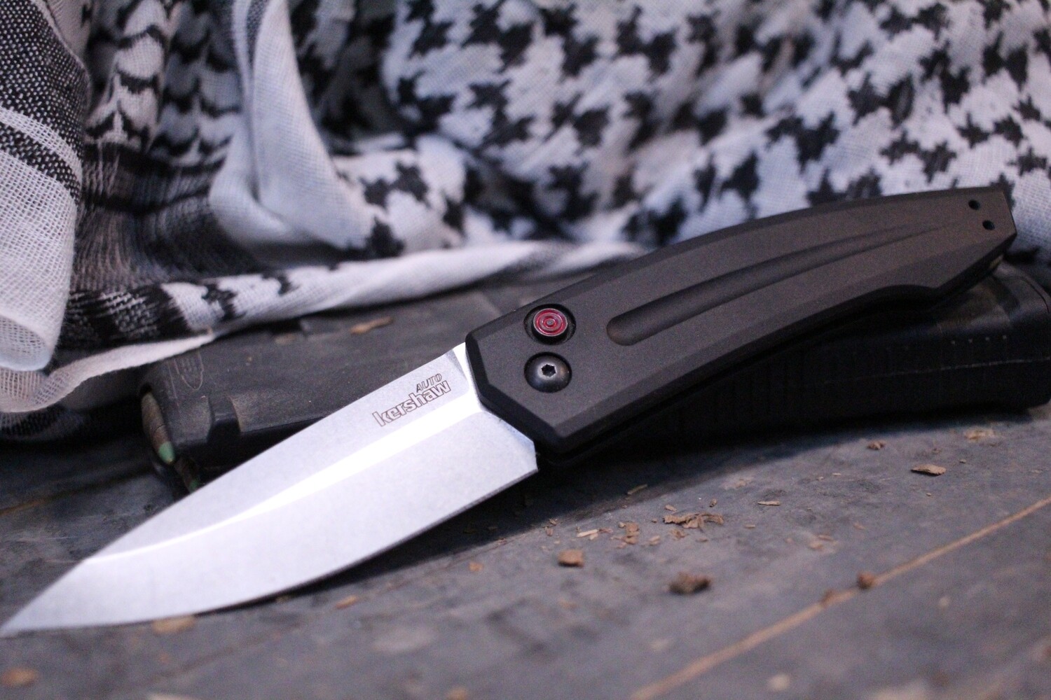 Kershaw Launch 2 3.4&quot; Automatic Knife, Black / Satin ( Pre Owned )