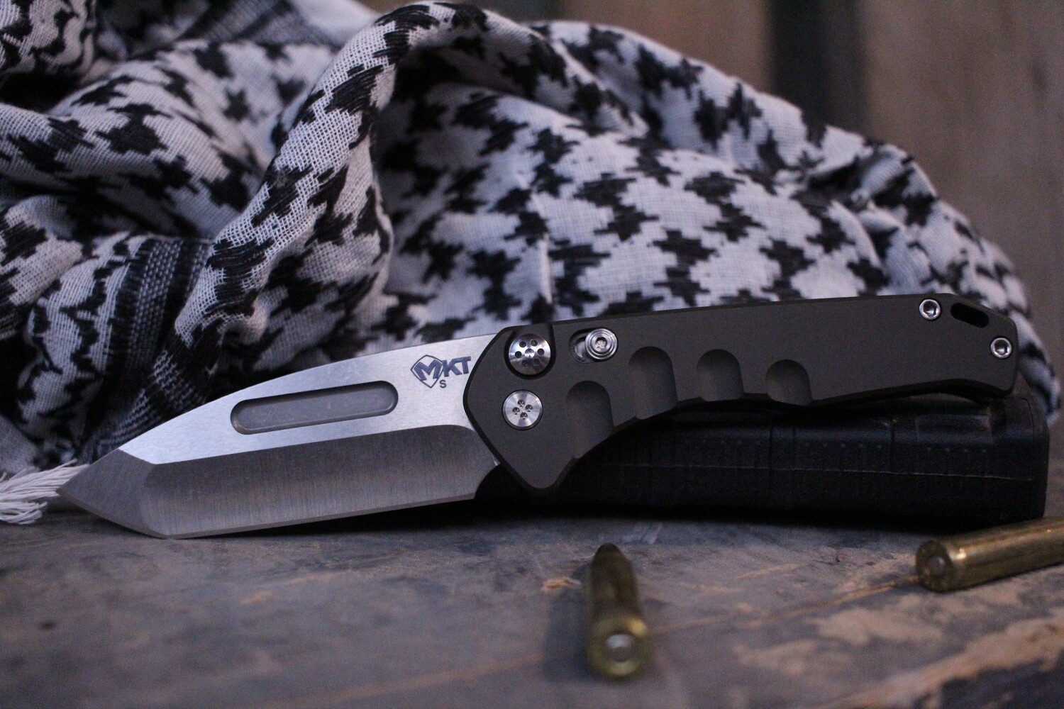 Medford Knife and Tool (MKT) Praetorian Swift 3.25&quot; Tanto , Green / S35VN