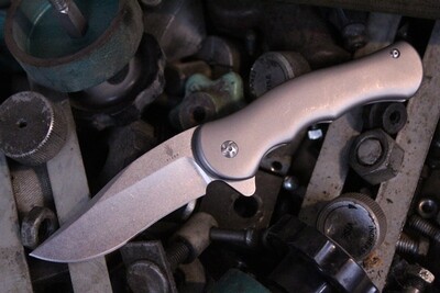 Kizer Dorado 3.5" Folding Knife, Titanium / Stonewashed ( Pre Owned )