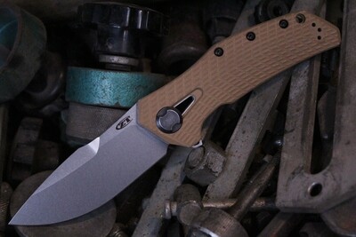 Zero Tolerance 0308 3.75" Frame Lock Knife / Coyote G10 / Titanium / 20CV / Stonewash