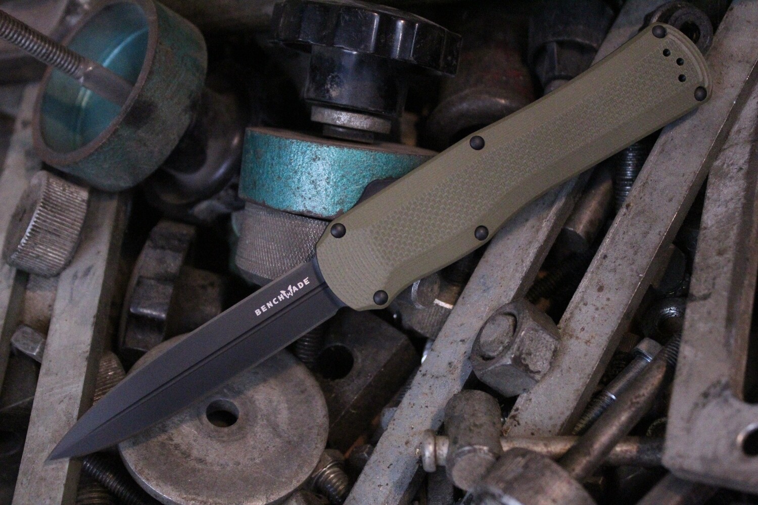 Benchmade Autocrat 3.71&quot; D/A OTF Automatic Knife / OD G10 / Black