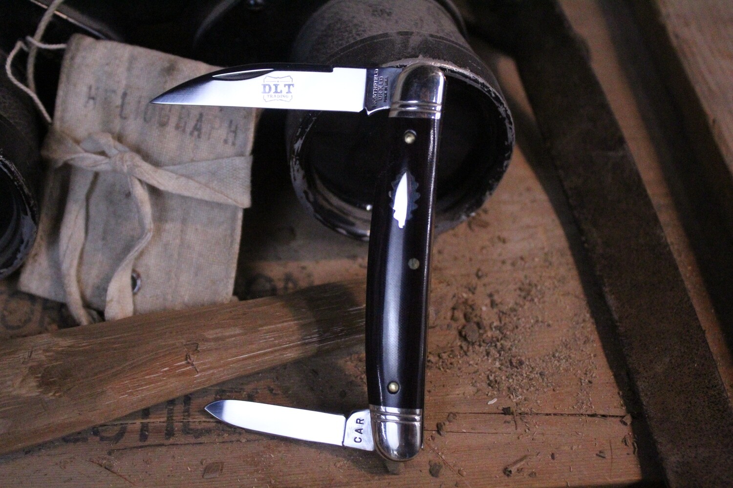 Great Eastern Cutlery Easy Pocket Congress 2.375&quot; Slip Joint Knife, Maroon Micarta / Satin 1095 ( Prev Owned )