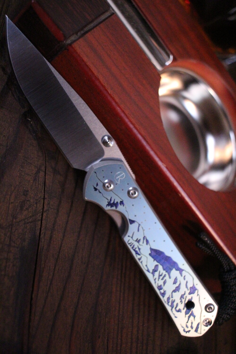 Chris Reeve Custom Small Sebenza 21 2.94&quot;  Knife / Denali Graphic / Polish S35VN