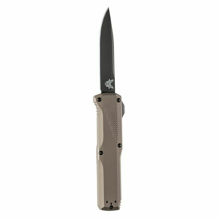 Benchmade Phaeton 3.45&quot; D/A OTF Automatic Knife / Black / Flat Dark Earth