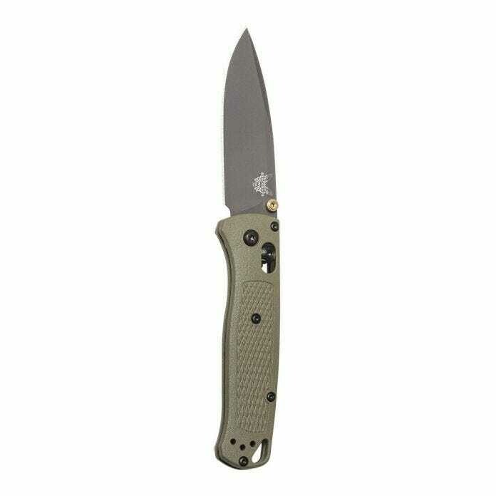 Benchmade Bugout 3.24&quot; AXIS Lock Knife / Ranger Green Grivory / Gray / S30V