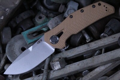 Zero Tolerance 0308 3.75&quot; Frame Lock Knife / Coyote G10 / Titanium / 0302 Tribute / Stonewash