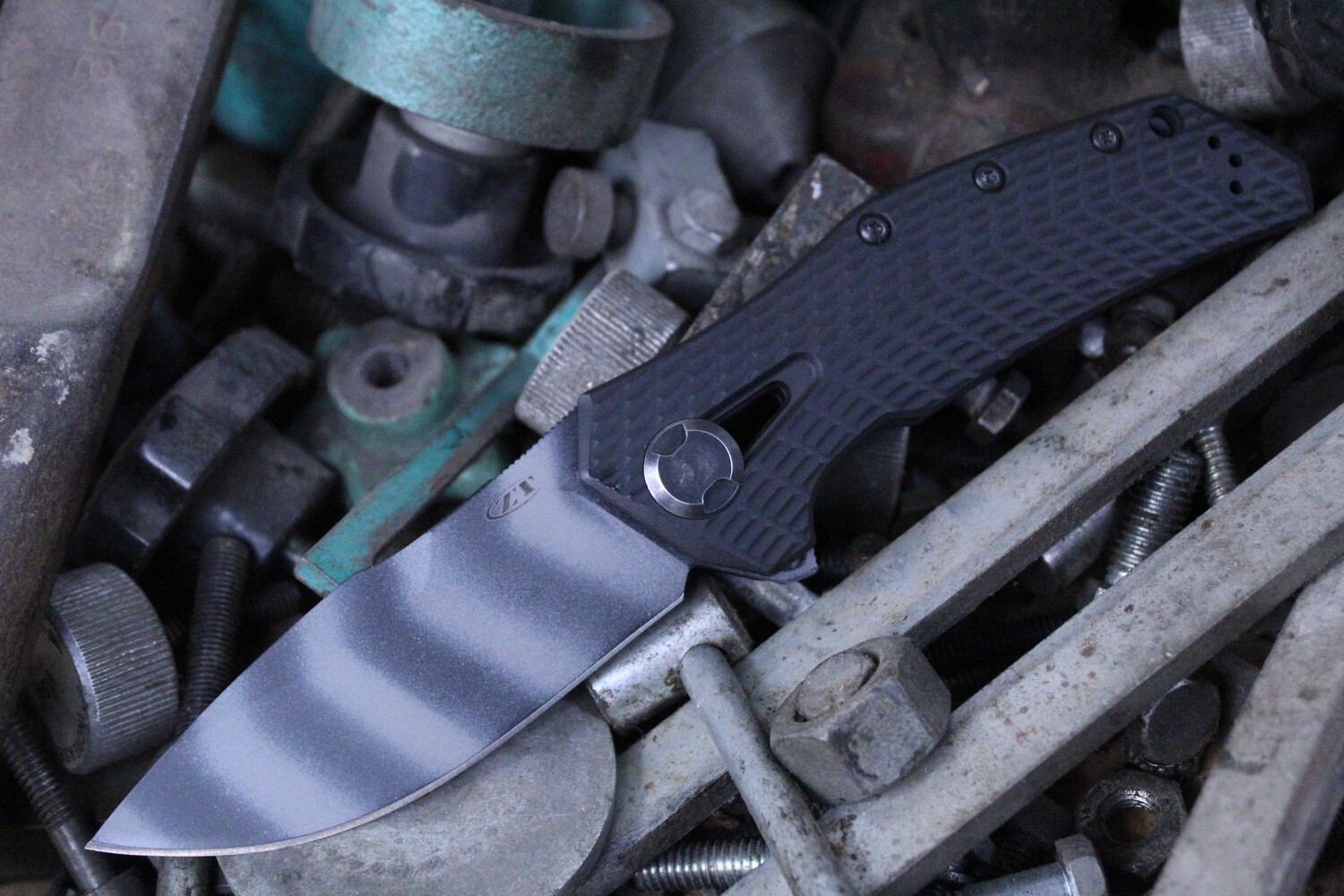 Zero Tolerance 0308 3.75&quot; Frame Lock Knife / Black G10 / Titanium / 0303 Tribute / Tiger Stripe