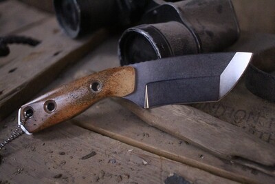 3DK Riot 3.7" Fixed Tanto Point, K110 Blade / Stellar Sea Cow Handle