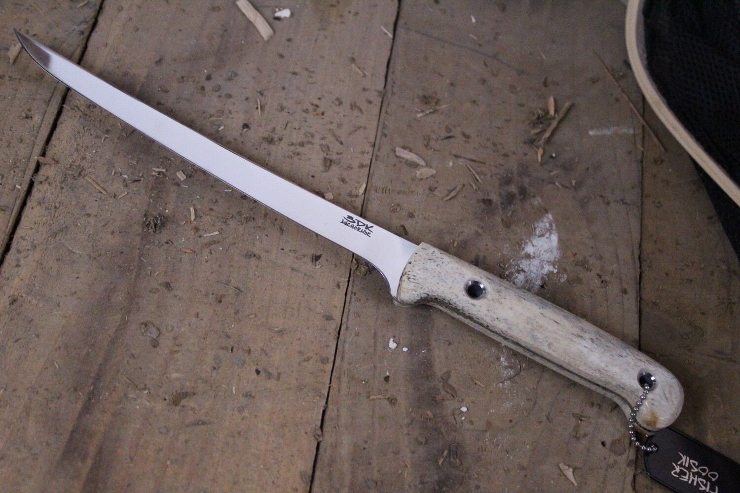 3DK Fisher 8&quot; Fillet Knife,  Oosik Handle