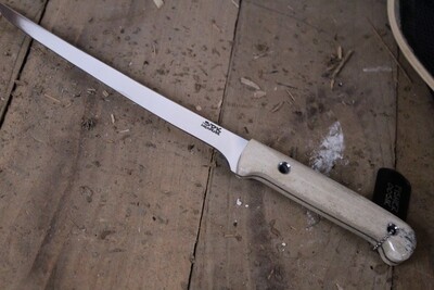 3DK Fisher 8" Fillet Knife,  Oosik Handle