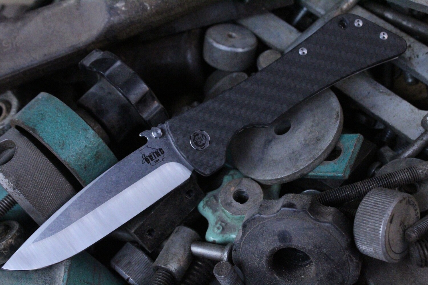 Southern Grind Bad Monkey 4&quot; Folding Knife / Carbon Fiber / Satin ( Pre Owned )