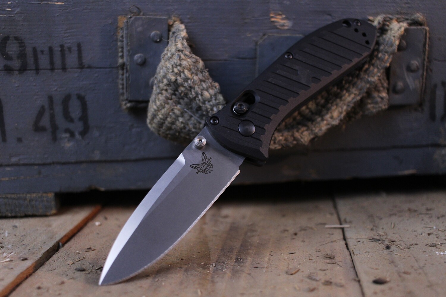 Benchmade Presidio II 3.7&quot; AXIS Lock Knife. Satin / Black ( Pre Owned )