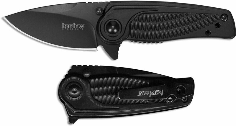 Kershaw Spoke 2&quot; A/O Knife / Black / Black Stainless Steel