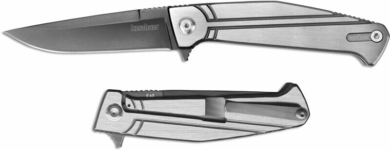 Kershaw Nura 3.5 3&quot; Folding Knife / Grey / Ti ( Discontinued )