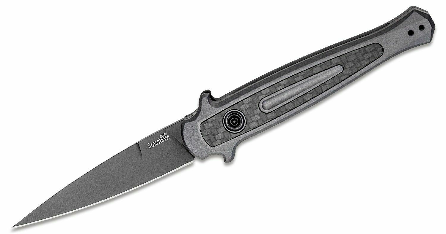 Kershaw Launch 8 3.4&quot; Automatic Knife / Grey / Black ( Discontinued )