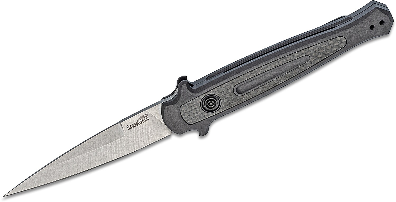 Kershaw Launch 8 3.4&quot; Automatic Knife / Grey / Satin