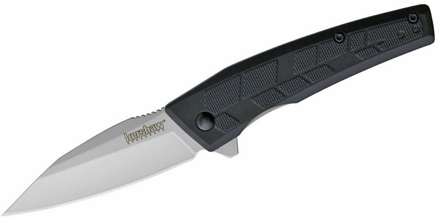 Kershaw Rhetoric 3&quot; Spring Assisted Knife / Black GFN / Bead Blasted ( Discontinued )