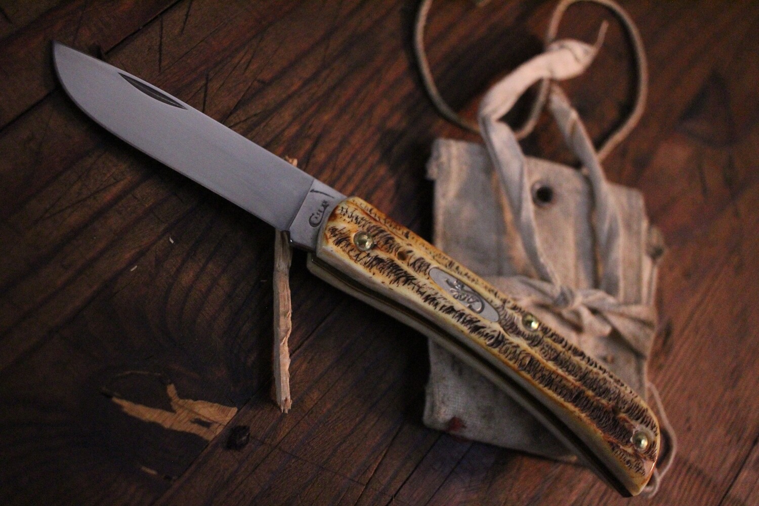 Case SOD Buster Jr. 3.625&quot; / Stag Bone / Stainless