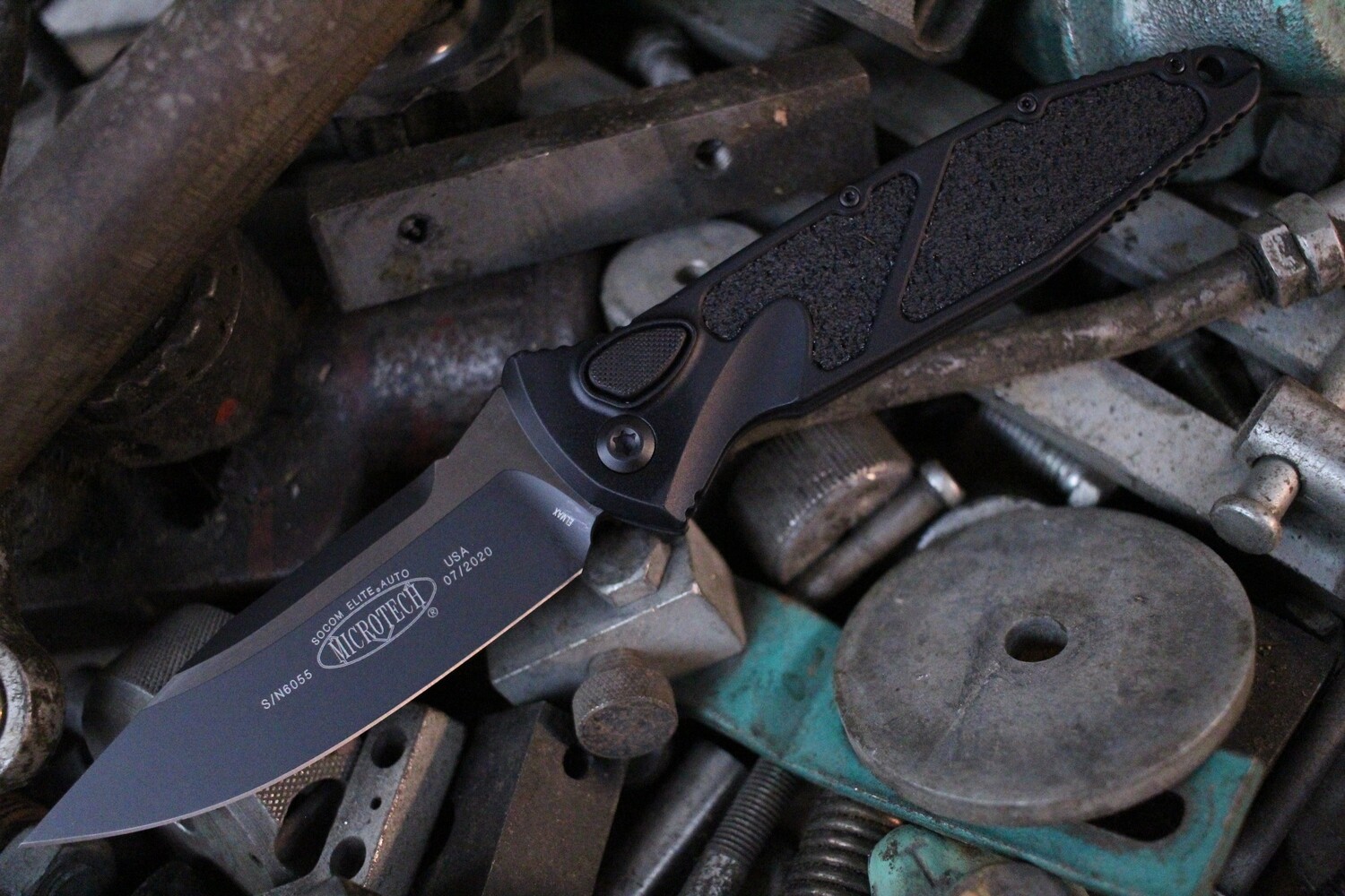 Microtech Socom Elite 4&quot; Automatic Knife / Black / Two-Tone