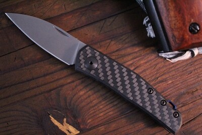 Zero Tolerance Anso 0235 2.6&quot; Slip-Joint Knife / Carbon Fiber / Stonewash