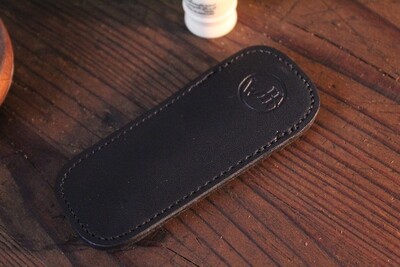 William Henry Studio Replacement Large Black Leather Clip Case